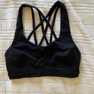 Black Lululemon sports bra